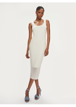 Pinko Sukienka codzienna Dune 103540 A1ND Écru Slim Fit ze sklepu MODIVO w kategorii Sukienki - zdjęcie 181188181