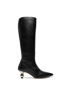 Weekend Max Mara Kozaki 2425796015600 Czarny ze sklepu MODIVO w kategorii Kozaki damskie - zdjęcie 181188221