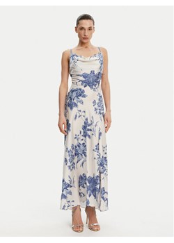 Guess Sukienka wieczorowa W5GT10 WF1T2 Écru Slim Fit ze sklepu MODIVO w kategorii Sukienki - zdjęcie 181188371