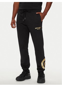 Just Cavalli Spodnie dresowe 77OAAT01 Czarny Regular Fit ze sklepu MODIVO w kategorii Spodnie męskie - zdjęcie 181188553