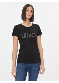 Liu Jo T-Shirt WA4051 JS923 Czarny Regular Fit - id: 0000303647605 - marki Liu Jo - 181188620 Liu Jo T-Shirt WA4051 JS923 Czarny Regular Fit ze sklepu MODIVO w kategorii Bluzki damskie - zdjęcie 181188620