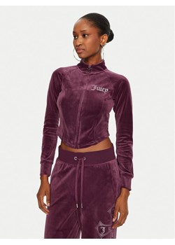 Juicy Couture Bluza Morgan Cross JCBCT224832 Bordowy Regular Fit ze sklepu MODIVO w kategorii Bluzy damskie - zdjęcie 181188624