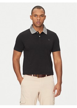 Guess Polo M5GP66 J1314 Czarny Regular Fit ze sklepu MODIVO w kategorii T-shirty męskie - zdjęcie 181189132