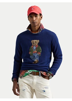 Polo Ralph Lauren Sweter 710955762001 Granatowy Regular Fit ze sklepu MODIVO w kategorii Swetry męskie - zdjęcie 181189144