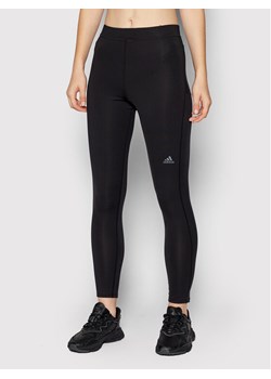 adidas Legginsy Run Icons HA9937 Czarny Slim Fit ze sklepu MODIVO w kategorii Spodnie damskie - zdjęcie 181189301