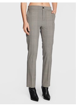 TWINSET Spodnie materiałowe 222TP250J Szary Regular Fit ze sklepu MODIVO w kategorii Spodnie damskie - zdjęcie 181189323