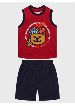 Guess Komplet top i szorty materiałowe I3GG13 K8HM0 Kolorowy Regular Fit ze sklepu MODIVO w kategorii Komplety niemowlęce - zdjęcie 181189330