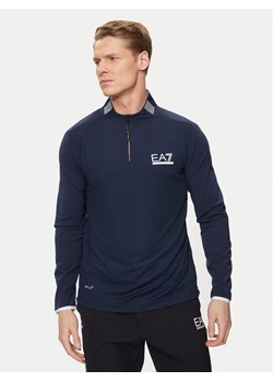 EA7 Emporio Armani Longsleeve 3DPT03 PJMLZ 1554 Granatowy Regular Fit ze sklepu MODIVO w kategorii T-shirty męskie - zdjęcie 181189483
