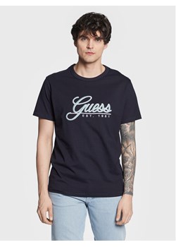 Guess T-Shirt 3D Embro M3GI25 K8FQ4 Granatowy Regular Fit ze sklepu MODIVO w kategorii T-shirty męskie - zdjęcie 181189624