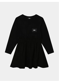 DKNY Sukienka codzienna D32895 D Czarny Regular Fit ze sklepu MODIVO w kategorii Sukienki dziewczęce - zdjęcie 181189652