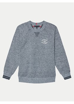 Tommy Hilfiger Sweter Monotype KB0KB09070 Niebieski Regular Fit ze sklepu MODIVO w kategorii Swetry chłopięce - zdjęcie 181189923