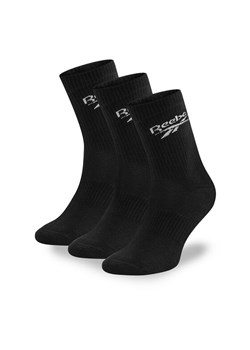 Reebok Zestaw 3 par wysokich skarpet unisex R0452-SS24 (3-pack) Czarny ze sklepu MODIVO w kategorii Skarpetki damskie - zdjęcie 181189981