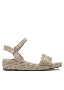 Tommy Hilfiger Espadryle Rope Wedge Sandal T3A7-33287-0890 S Beżowy ze sklepu MODIVO w kategorii Espadryle damskie - zdjęcie 181189991