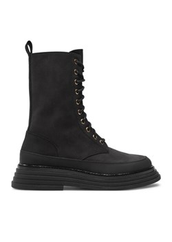 Pollini Botki SA24074G1LTO0000 Czarny ze sklepu MODIVO w kategorii Botki - zdjęcie 181190040