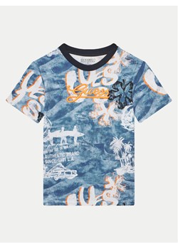 Guess T-Shirt L5GI21 K8HM4 Niebieski Regular Fit ze sklepu MODIVO w kategorii T-shirty chłopięce - zdjęcie 181190060
