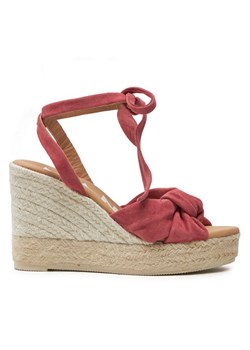 Manebi Espadryle Hamptons Wedge Espadrilles With Knot W 1.5 WS Bordowy ze sklepu MODIVO w kategorii Espadryle damskie - zdjęcie 181190093