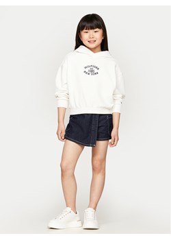 Tommy Hilfiger Bluza Monotype KG0KG08033 Écru Relaxed Fit ze sklepu MODIVO w kategorii Bluzy dziewczęce - zdjęcie 181190113