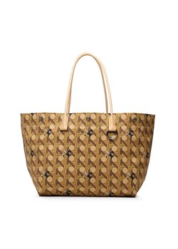 Tory Burch Torebka Canvas Basketweave Tote 139623 Beżowy ze sklepu MODIVO w kategorii Torby Shopper bag - zdjęcie 181190241