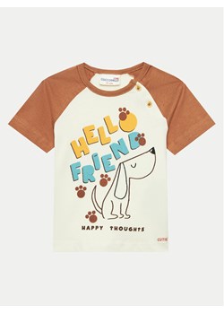 Coccodrillo T-Shirt WC4143202HBN Beżowy Regular Fit ze sklepu MODIVO w kategorii Koszulki niemowlęce - zdjęcie 181190300