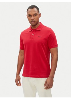 Pepe Jeans Polo Essential PM542298 Czerwony Regular Fit ze sklepu MODIVO w kategorii T-shirty męskie - zdjęcie 181190480