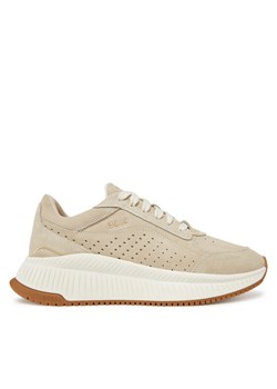 BOSS Sneakersy Ttnmevo 50536421 Beżowy ze sklepu MODIVO w kategorii Buty sportowe damskie - zdjęcie 181190664
