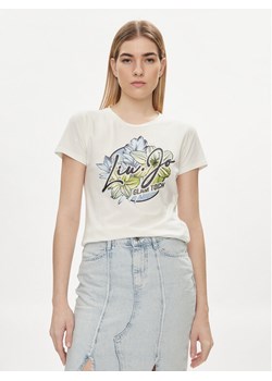 Liu Jo Sport T-Shirt TA4202 JS003 Écru Regular Fit ze sklepu MODIVO w kategorii Bluzki damskie - zdjęcie 181190790