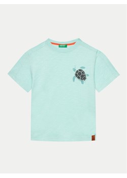 United Colors Of Benetton T-Shirt 3BR4G10EL Niebieski Regular Fit ze sklepu MODIVO w kategorii T-shirty chłopięce - zdjęcie 181191012