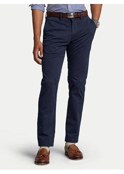 Polo Ralph Lauren Chinosy 710778778002 Granatowy Slim Fit ze sklepu MODIVO w kategorii Spodnie męskie - zdjęcie 181191082