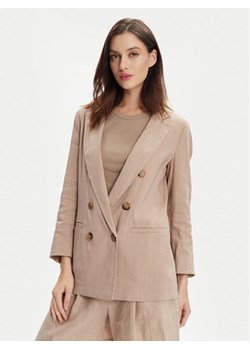 Marella Marynarka Alba 2413041065 Beżowy Regular Fit ze sklepu MODIVO w kategorii Marynarki damskie - zdjęcie 181191204