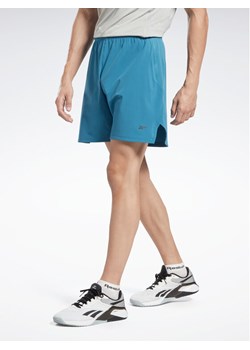 Reebok Szorty sportowe Strength 3.0 Shorts HS5938 Niebieski ze sklepu MODIVO w kategorii Spodenki męskie - zdjęcie 181191230