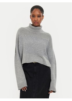 TWINSET Golf 242TP3271 Szary Loose Fit ze sklepu MODIVO w kategorii Swetry damskie - zdjęcie 181191241