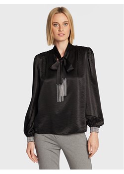 Nissa Bluzka TOP13614 Czarny Regular Fit ze sklepu MODIVO w kategorii Bluzki damskie - zdjęcie 181191242