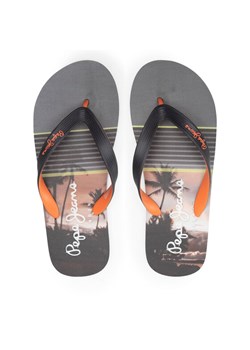 Pepe Jeans Japonki Hawi Palm PMS70115 Czarny ze sklepu MODIVO w kategorii Klapki męskie - zdjęcie 181191592
