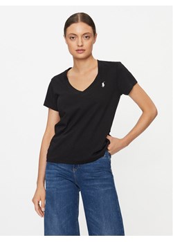 Polo Ralph Lauren T-Shirt 211902403003 Czarny Regular Fit ze sklepu MODIVO w kategorii Bluzki damskie - zdjęcie 181191960
