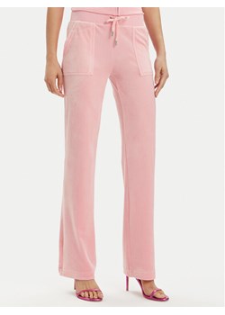 Juicy Couture Spodnie dresowe Del Ray JCAP180 Różowy Regular Fit ze sklepu MODIVO w kategorii Spodnie damskie - zdjęcie 181191993