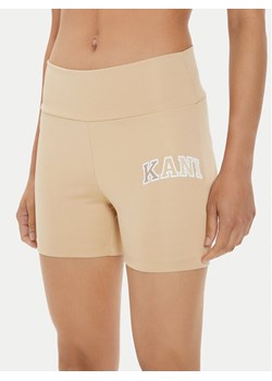 Karl Kani Szorty sportowe Small Serif 6113099 Beżowy Slim Fit ze sklepu MODIVO w kategorii Szorty - zdjęcie 181192143