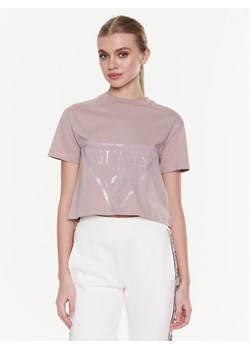 Guess T-Shirt Adele V2YI06 K8HM0 Różowy Boxy Fit ze sklepu MODIVO w kategorii Bluzki damskie - zdjęcie 181192394