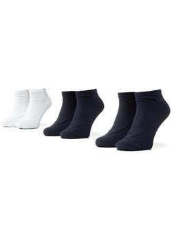 Kappa Zestaw 3 par niskich skarpet unisex 704275 Granatowy ze sklepu MODIVO w kategorii Skarpetki damskie - zdjęcie 181192400