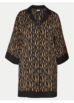 DKNY Koszula nocna YI00017 Brązowy Regular Fit ze sklepu MODIVO w kategorii Koszule nocne - zdjęcie 181192440