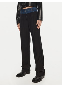 Sisley Spodnie materiałowe 485XLF05M Czarny Wide Leg ze sklepu MODIVO w kategorii Spodnie damskie - zdjęcie 181192474