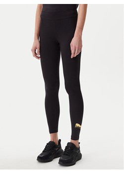 Puma Legginsy Essentials Metallic 685000 Czarny Slim Fit ze sklepu MODIVO w kategorii Spodnie damskie - zdjęcie 181192524