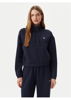 Guess Bluza V4BQ14 K7UW2 Granatowy Regular Fit ze sklepu MODIVO w kategorii Bluzy damskie - zdjęcie 181192633