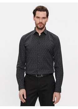 Calvin Klein Koszula Logo Print K10K112312 Czarny Slim Fit ze sklepu MODIVO w kategorii Koszule męskie - zdjęcie 181192731
