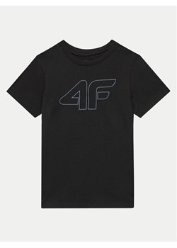4F T-Shirt 4FJWMM00TTSHM1627 Czarny Regular Fit - id: 0000303943592 - marki 4F - 181193032 4F T-Shirt 4FJWMM00TTSHM1627 Czarny Regular Fit ze sklepu MODIVO w kategorii T-shirty chłopięce - zdjęcie 181193032
