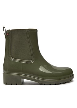 Tommy Hilfiger Kalosze Flag Rainboot FW0FW08213 Zielony ze sklepu MODIVO w kategorii Kalosze damskie - zdjęcie 181193163