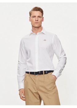 La Martina Koszula YMC002 PP483 Biały Slim Fit ze sklepu MODIVO w kategorii Koszule męskie - zdjęcie 181193214