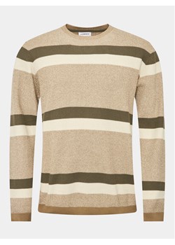 Lindbergh Sweter 30-804044 Beżowy Relaxed Fit ze sklepu MODIVO w kategorii Swetry męskie - zdjęcie 181193383