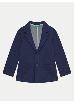 United Colors Of Benetton Marynarka 3F1YG600E Granatowy Regular Fit ze sklepu MODIVO w kategorii Marynarki i garnitury chłopięce - zdjęcie 181193400