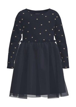 NAME IT Sukienka codzienna 13221711 Granatowy Regular Fit ze sklepu MODIVO w kategorii Sukienki dziewczęce - zdjęcie 181193534