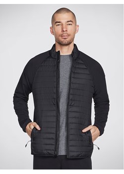 Skechers Kurtka przejściowa Goshield Hybrid Jacket JA23 Czarny Regular Fit ze sklepu MODIVO w kategorii Kurtki męskie - zdjęcie 181193591